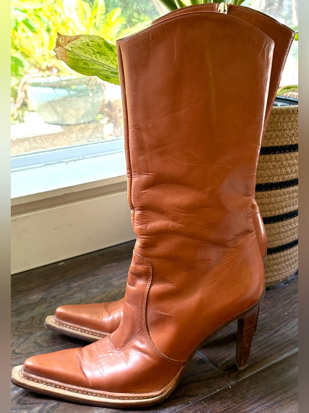 Paolo Corelli leather zipper boots